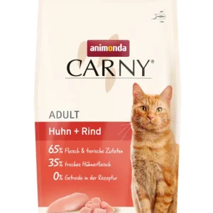 Knallerangebot Sparpaket 2 x 1,75 kg Animonda Carny Adult Huhn + Rind Katzen Trockenfutter